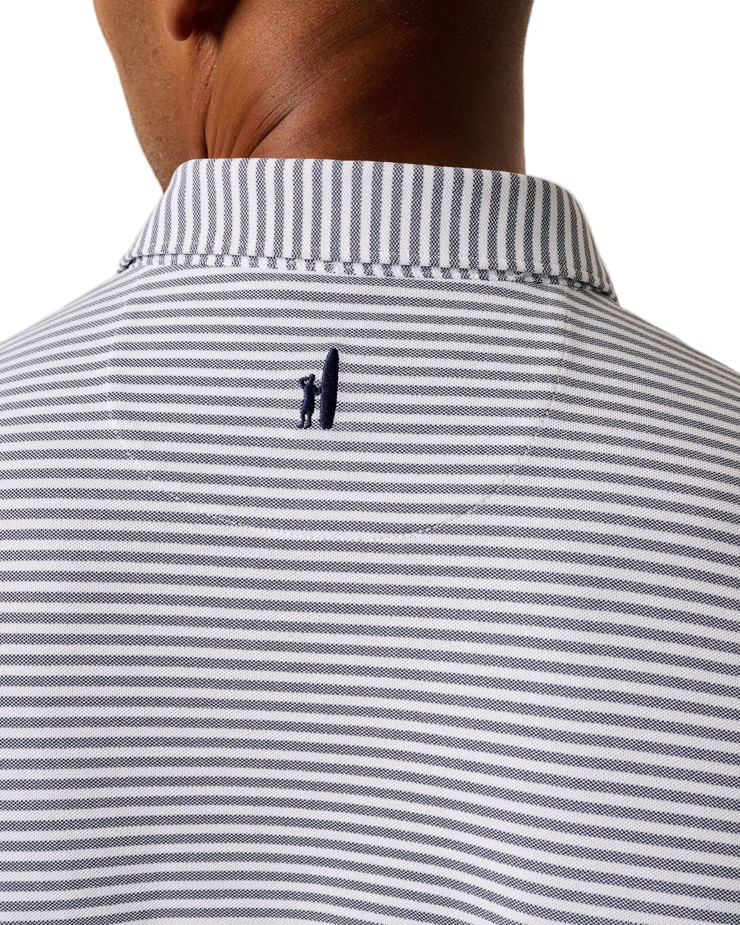johnnie-O Mens Stetsons Stripe Performance Mesh Polo