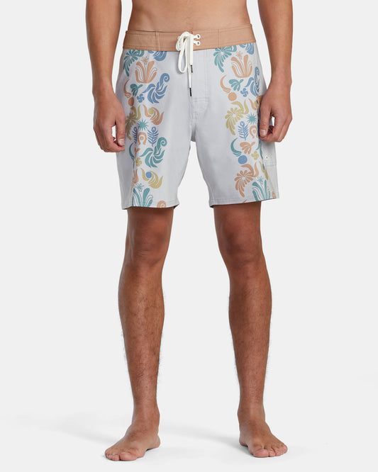 RVCA Men's Cut Palm 17" Boardshorts