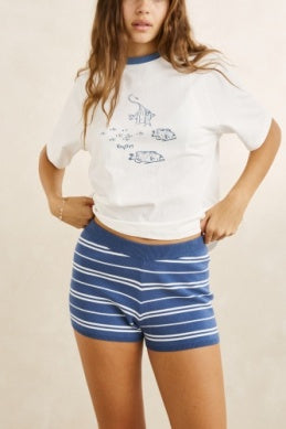 Rhythm Womens Vista Stripe Knit Shorts