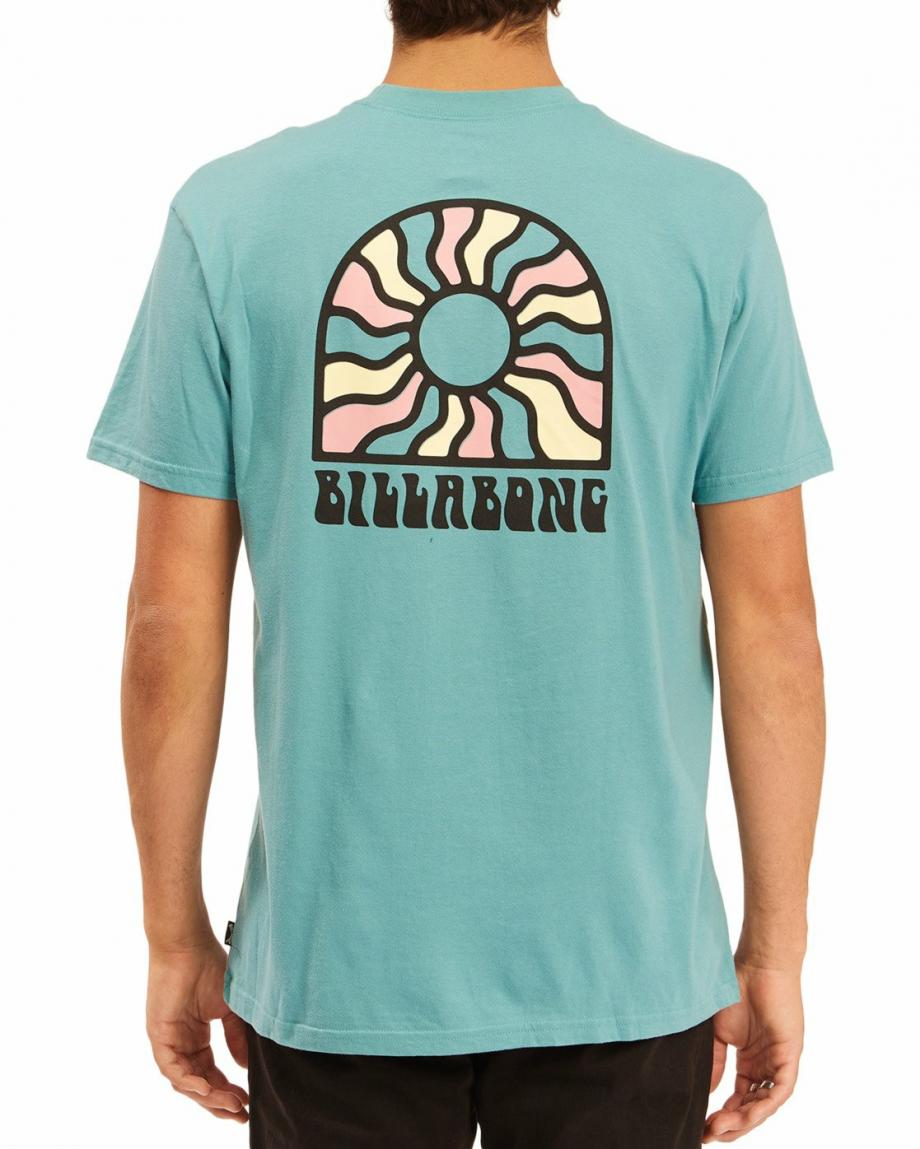 Billabong Herren Arch Sun Kurzarm-T-Shirt