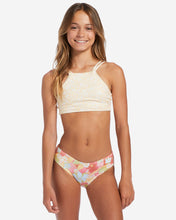 Load image into Gallery viewer, Billabong Girl&#39;s Sunshine Forever Reversible High Neck 2 Piece Bikini Set