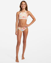 Load image into Gallery viewer, Billabong Girl&#39;s Sunshine Forever Reversible High Neck 2 Piece Bikini Set