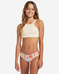 Billabong Girl's Sunbeams Forever Reversible High Neck 2 Piece Bikini Set