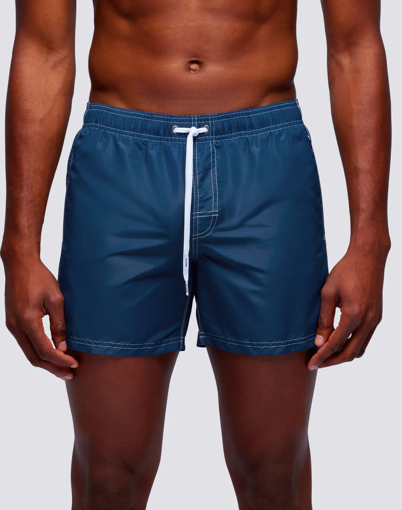 Sundek Mens 14" Short Length Elastic Waist Swim Trunk