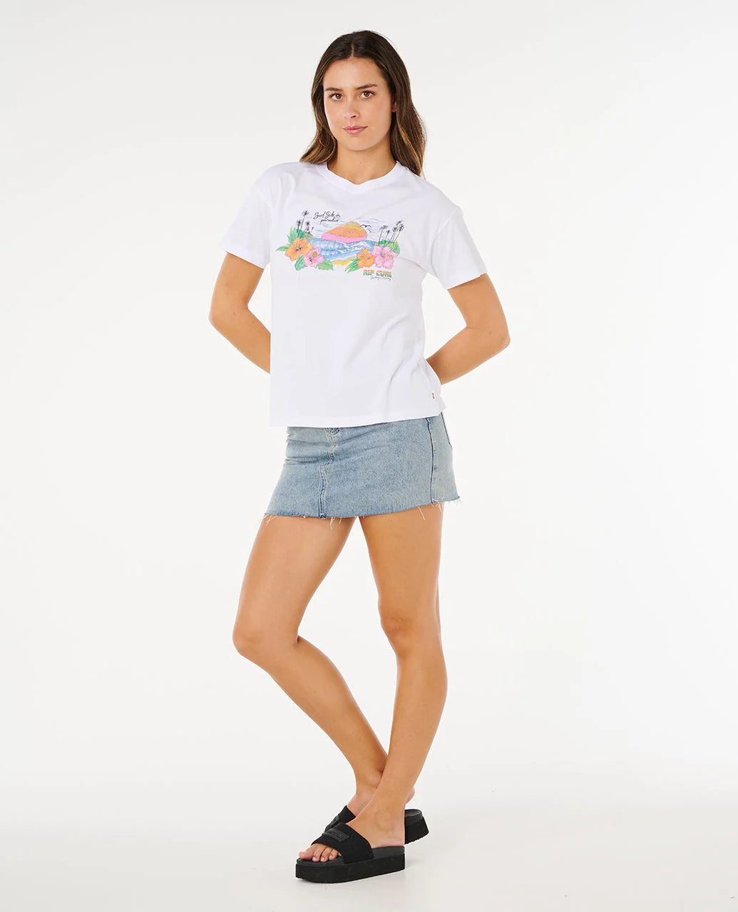 Rip Curl Women's Sun Rays Cropped T-Shirt