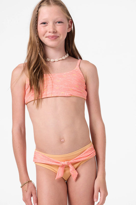 O'Neill Girls Sunshine Revo Tie Back Bralette Top 2 Piece Set