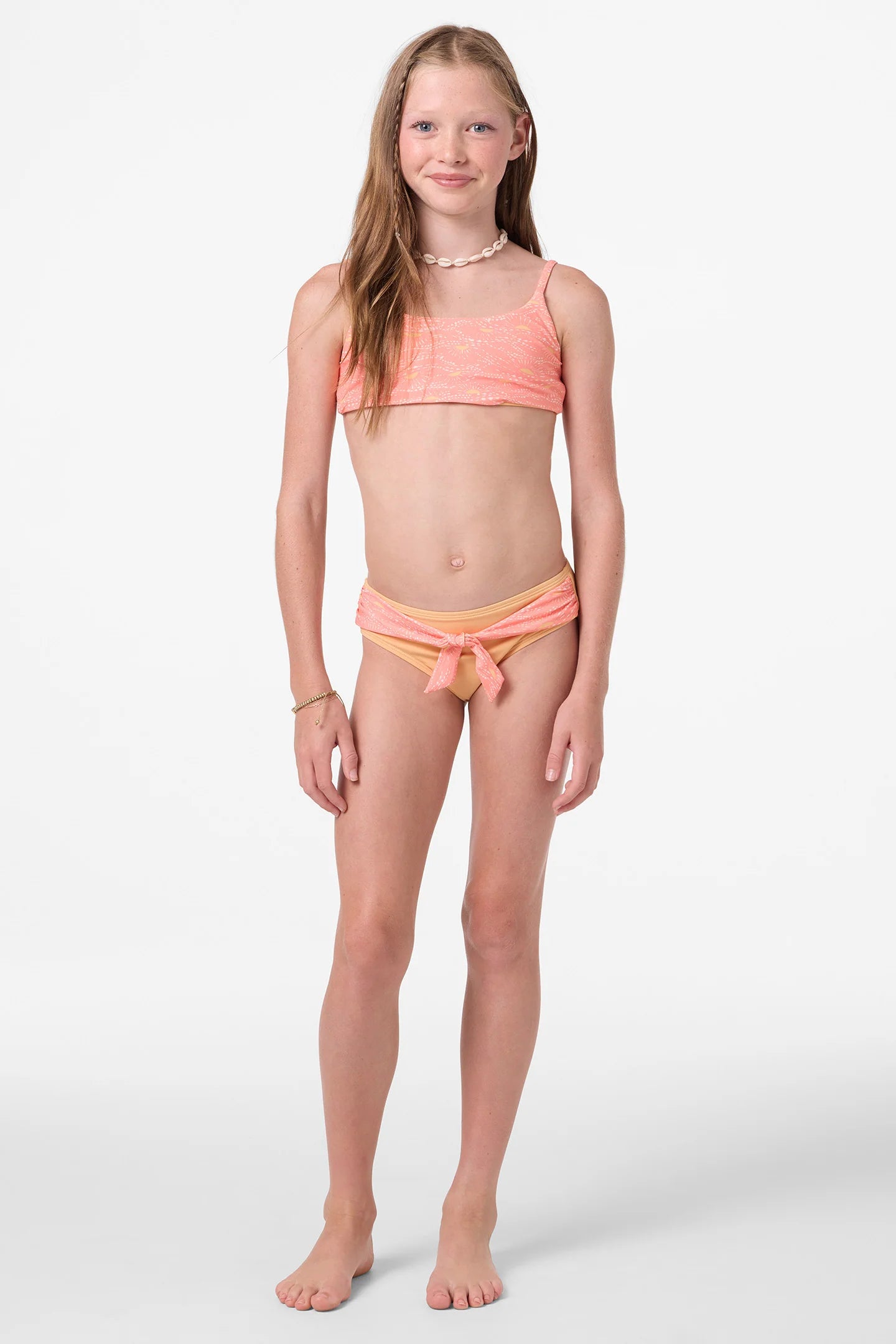 O'Neill Girls Sunshine Revo Tie Back Bralette Top 2 Piece Set