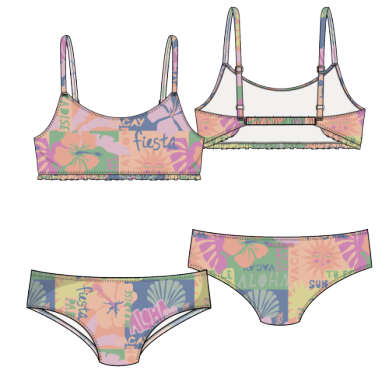 Billabong Girls Sun Scape 2 Piece Bikini Set