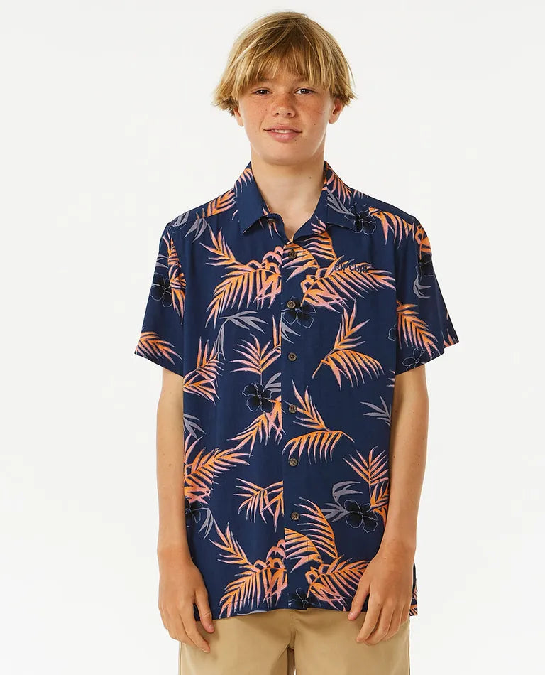 Chemise à manches courtes fleurie Rip Curl Surf Revival pour garçon