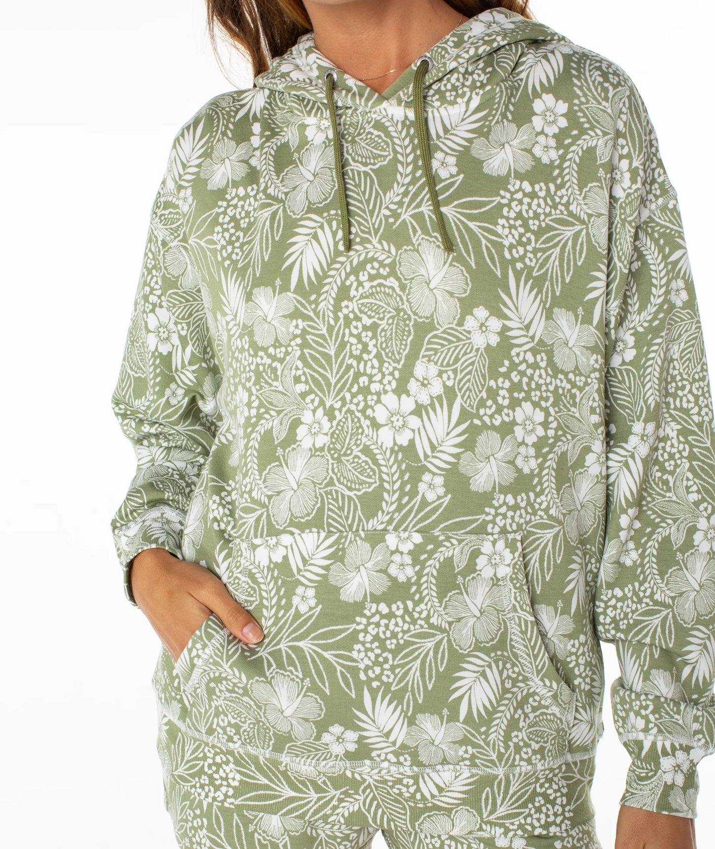 Roxy Women's Surfing By Moonlight Printed Pull Over Hoodie