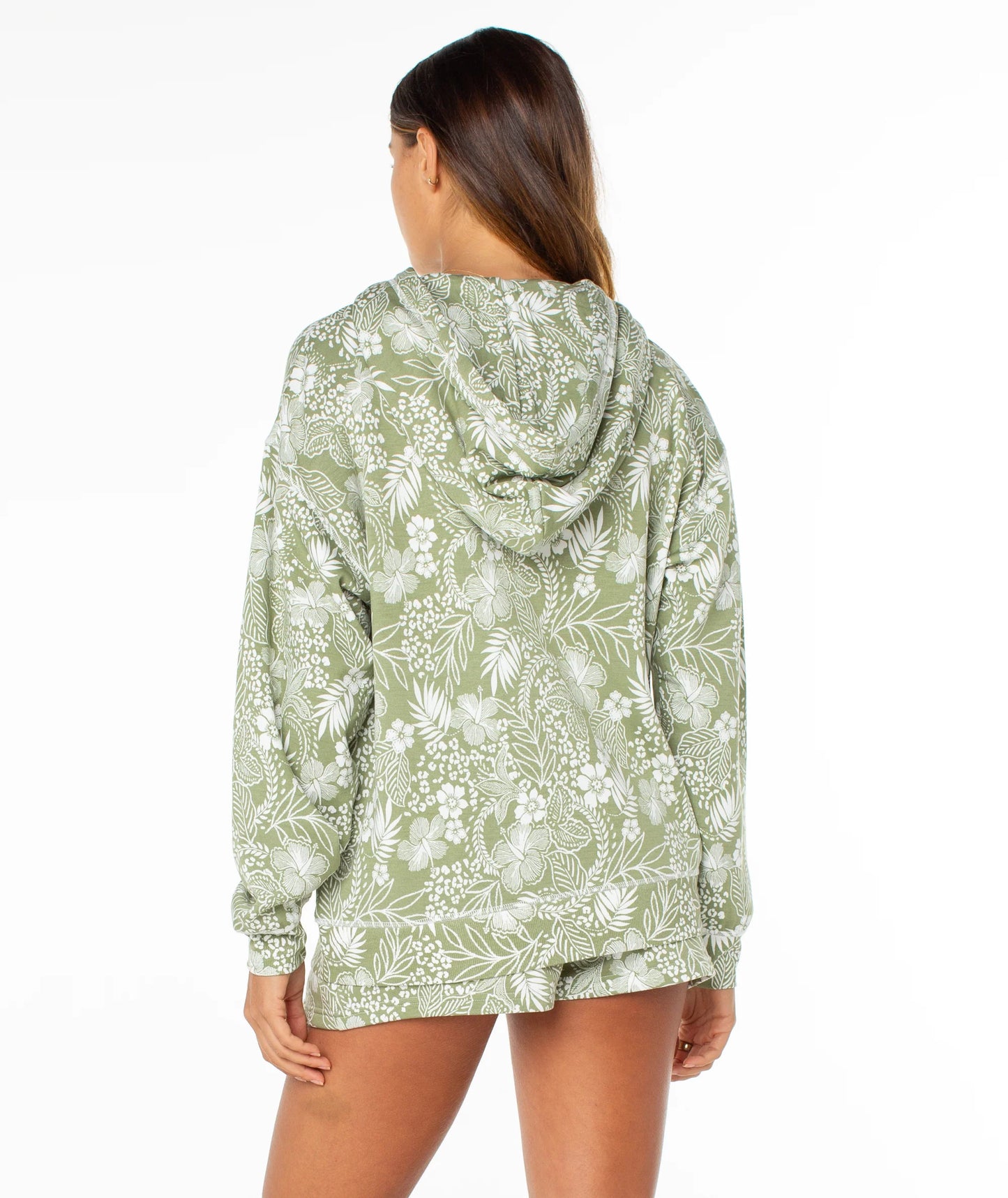 Roxy Women's Surfing By Moonlight Printed Pull Over Hoodie