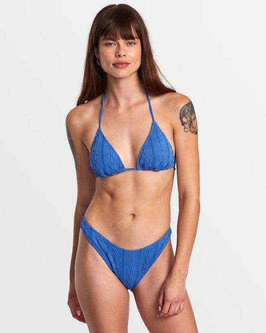 RVCA Womens Sweetness Halter Triangle Bikini Top