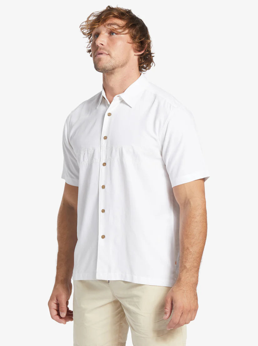 Chemise à manches courtes Tahiti Palms 4 de la collection Waterman pour homme de Quiksilver