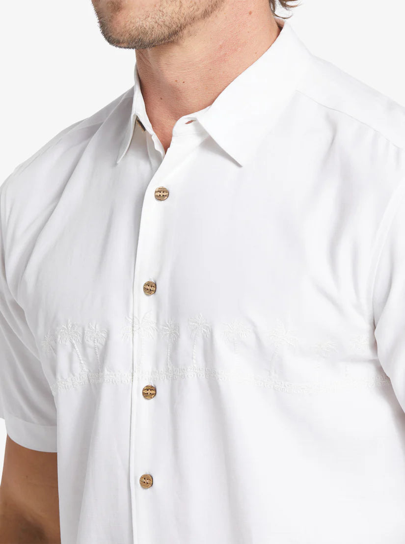 Chemise à manches courtes Tahiti Palms 4 de la collection Waterman pour homme de Quiksilver