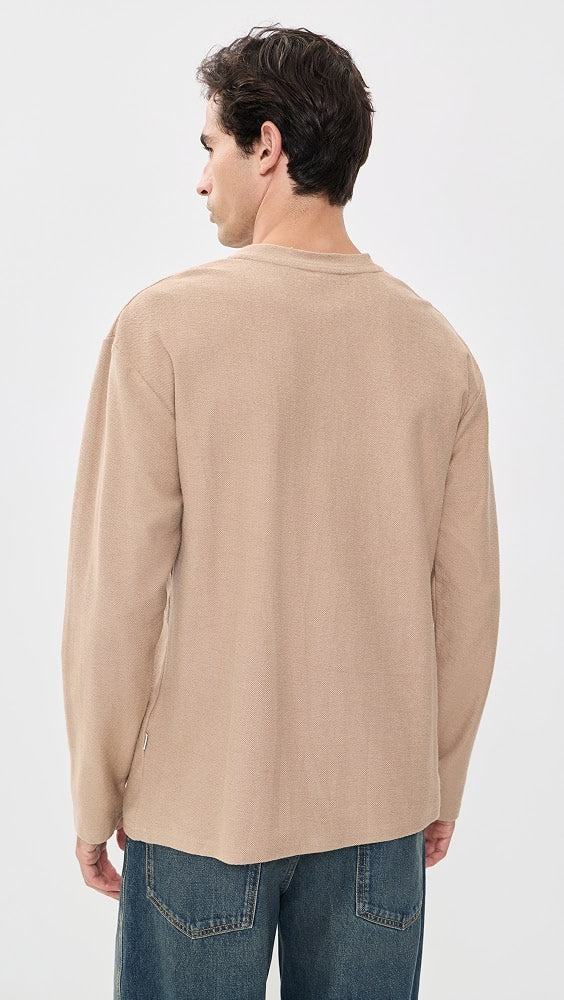 Rhythm Men's Vintage Jersey Long Sleeve Henley