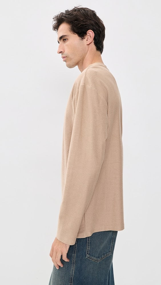 Rhythm Men's Vintage Jersey Long Sleeve Henley