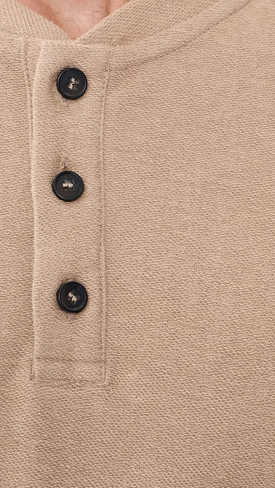 Rhythm Men's Vintage Jersey Long Sleeve Henley