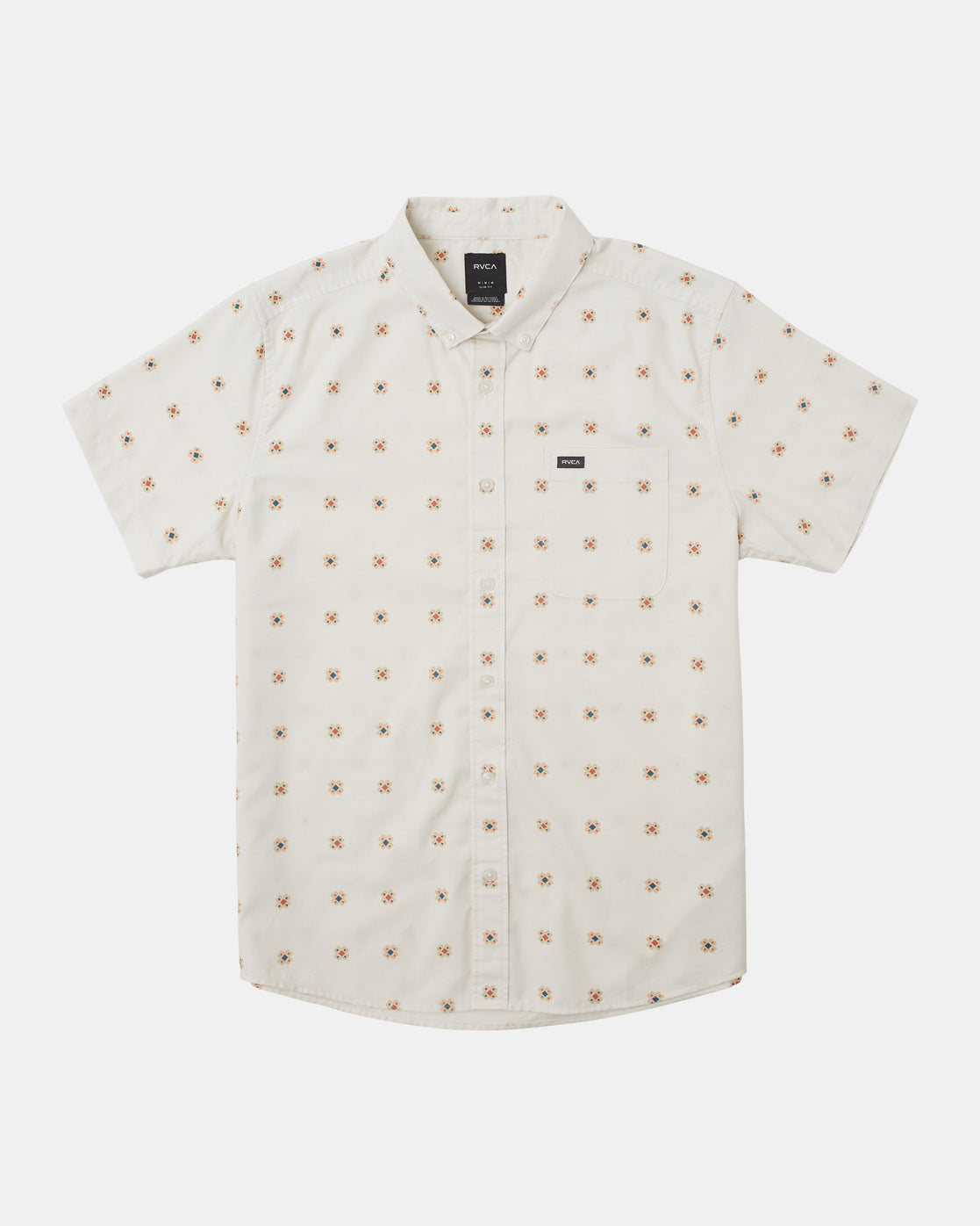 RVCA Men's That'll Do Print Short Sleeve Button-Up Shirt