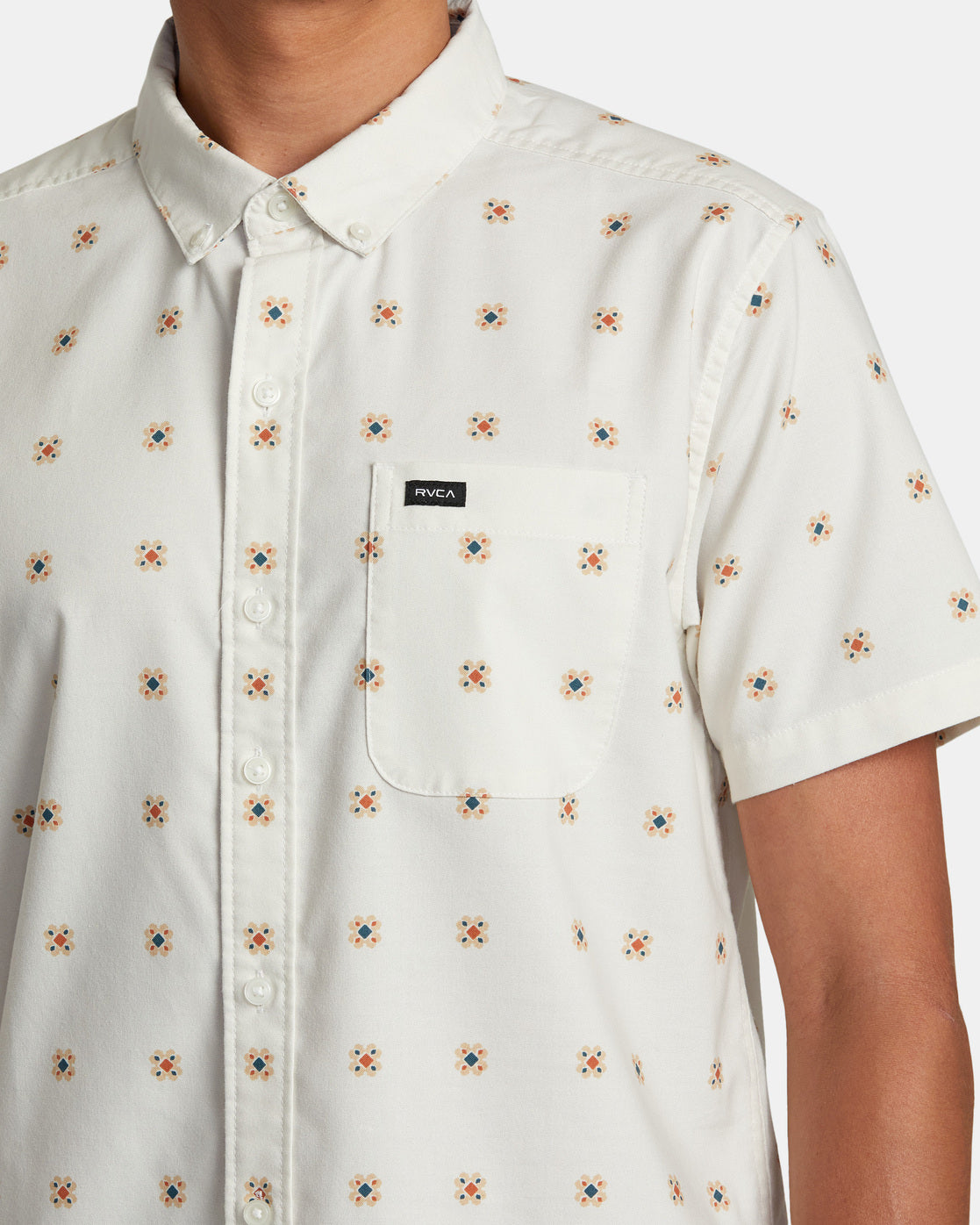 RVCA Men's That'll Do Print Short Sleeve Button-Up Shirt