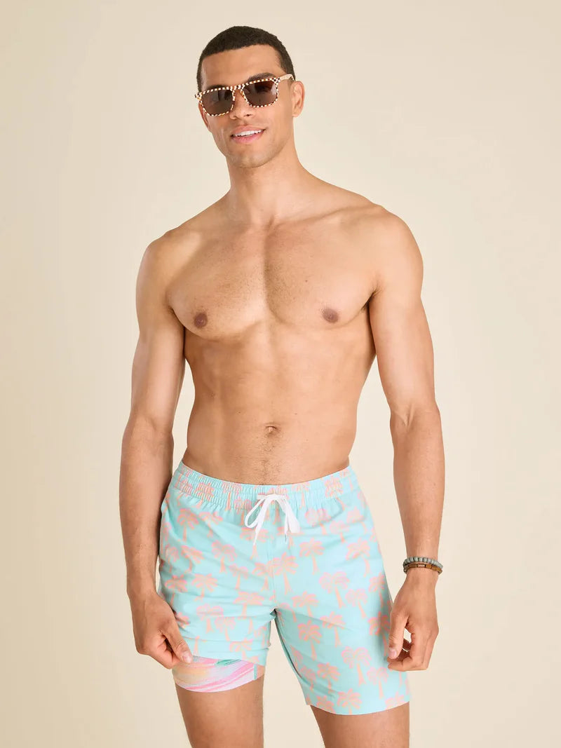 Chubbies Mens The Grooves Lined 7" Swim Trunks