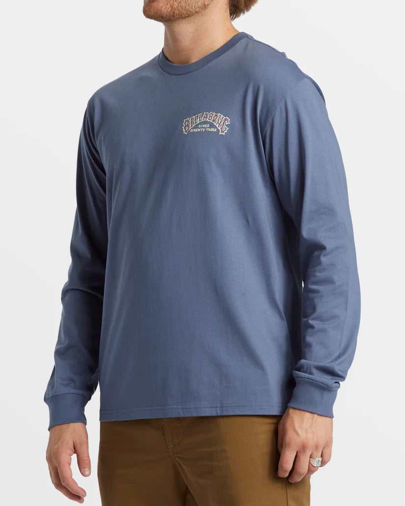 Billabong Mens Theme Arch Long Sleeve T-Shirt