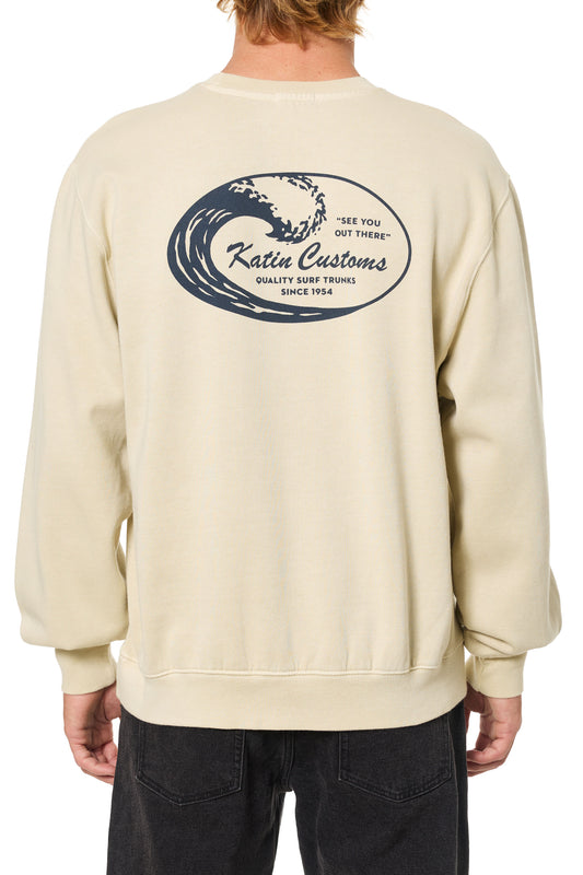 Katin Mens Tidal Crewneck Long Sleeve Swaetshirt