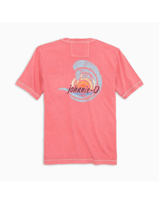 T-shirt Tidal Wave pour garçons à manches courtes - MALIBU RED : 10 (DIX)