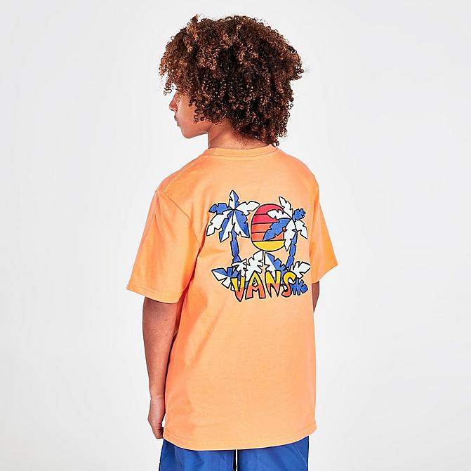 Tiki Palms Jungen Kurzarm-T-Shirt Melone: Jungen klein