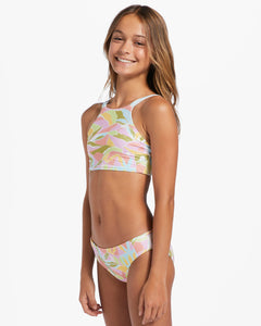 Billabong Girl's Tropic Crush Reversible 2 Piece Bikini Set