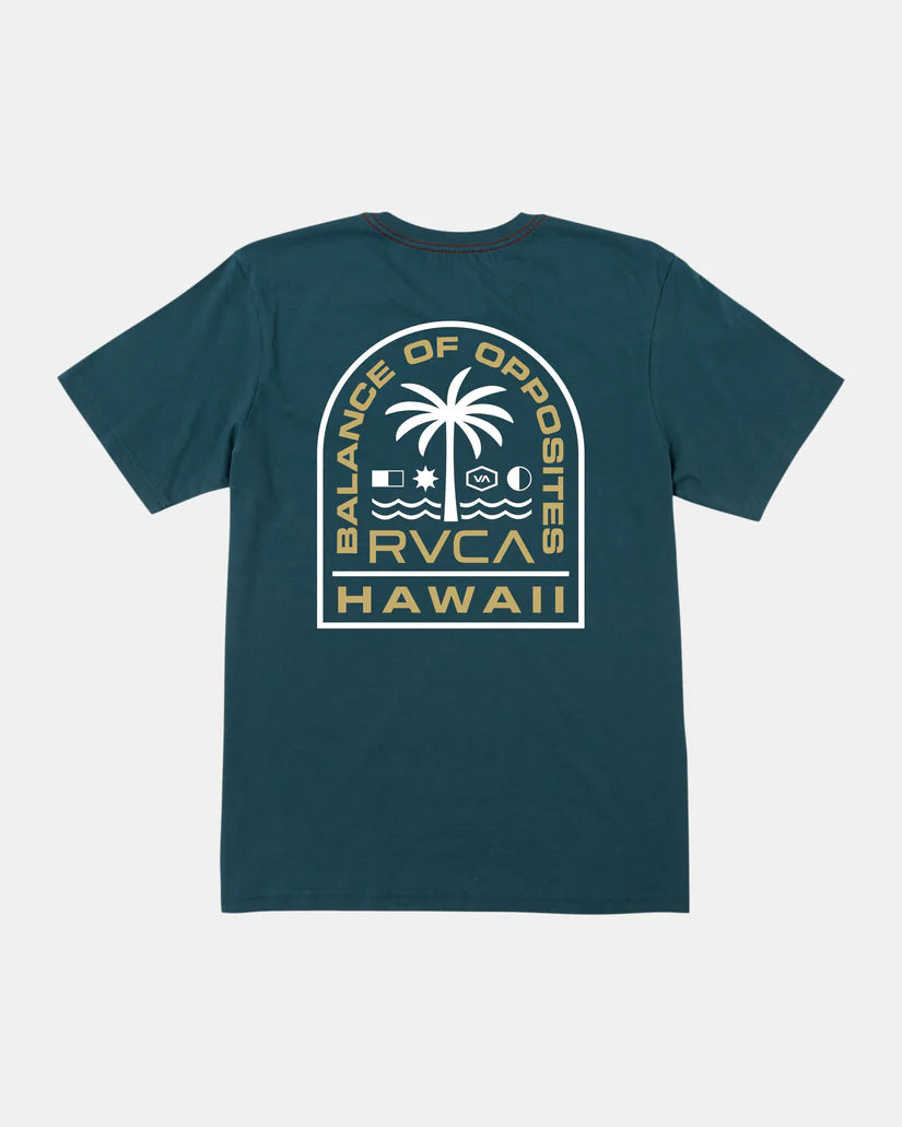 RVCA Herren Tropics Kurzarm-T-Shirt