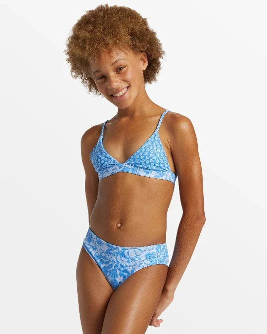 Billabong Girl's Tropic Tides Reversible Tri 2 Piece Bikini Set