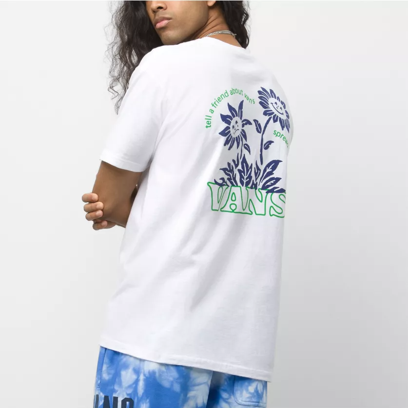 T-shirt à manches courtes Vans pour homme avec deux faces