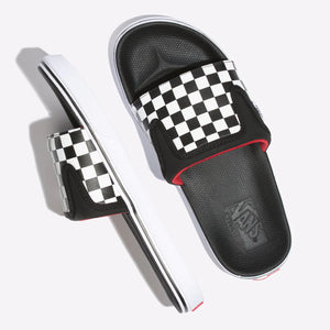 Vans Ultracush Slide-On Sandals 8.0 / (Chekerboard) Black/True White
