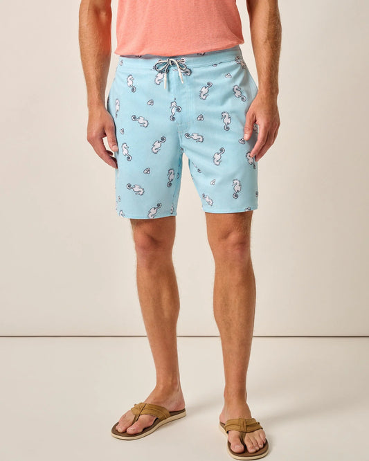 johnnie-O Men's Under The Sea Elastic 7" Boardshorts