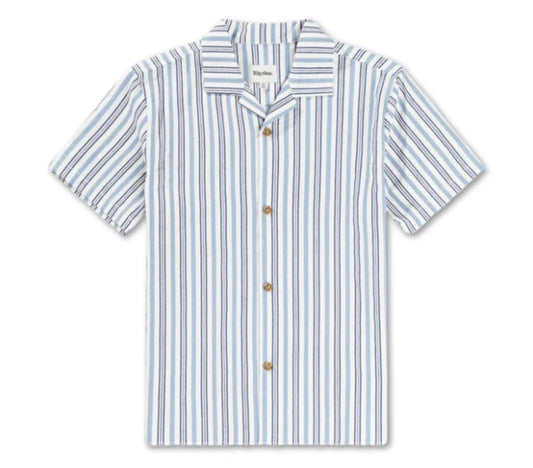 Rhythm Mens Vacation Stripe Short Sleeve Shirt