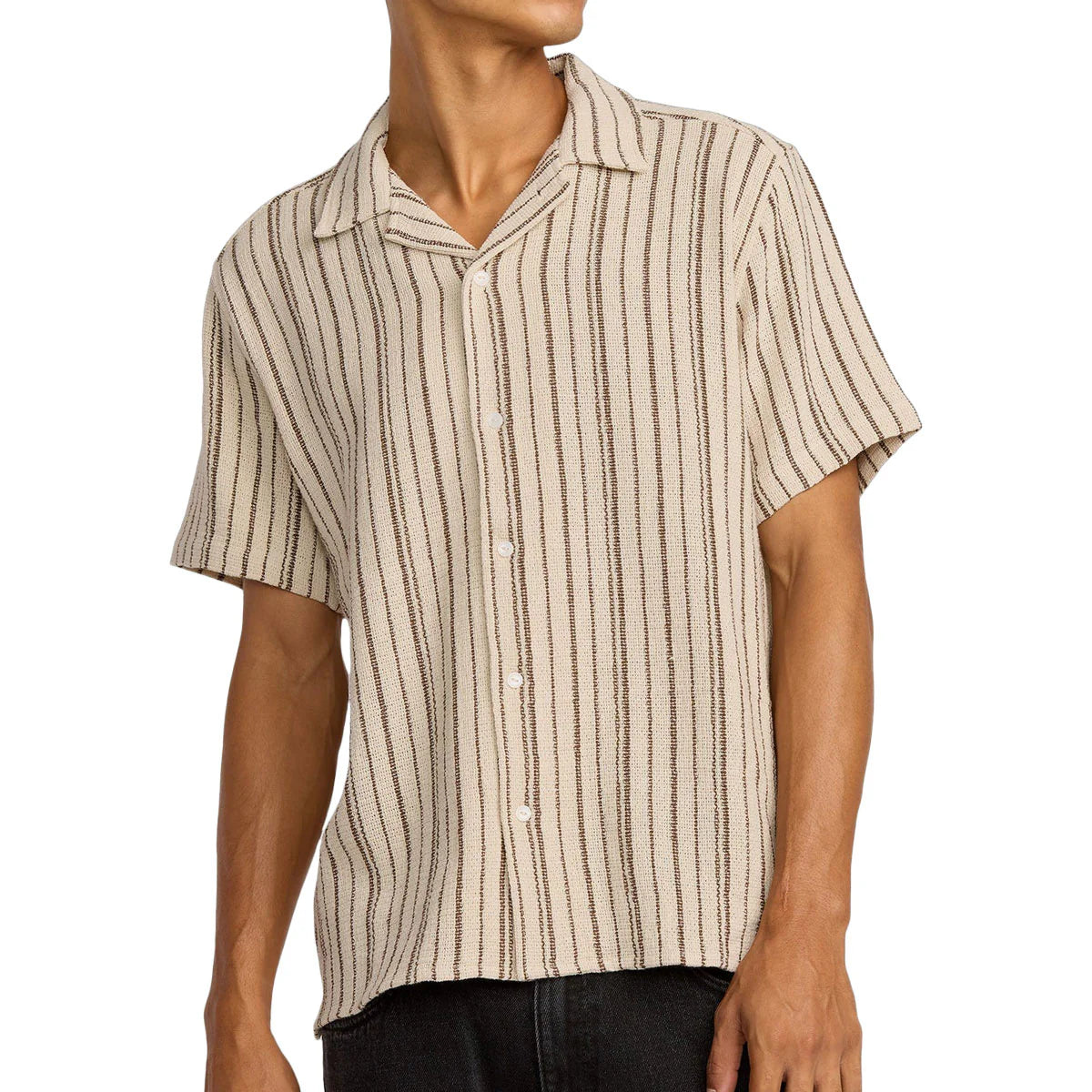 RVCA Mens Vacancy Short Sleeve Woven Shirt