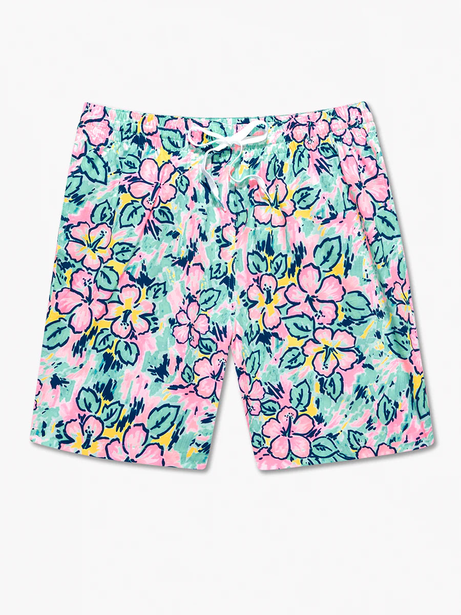 Chubbies Mens The Vacation Blooms 7" Classic Swim Trunks