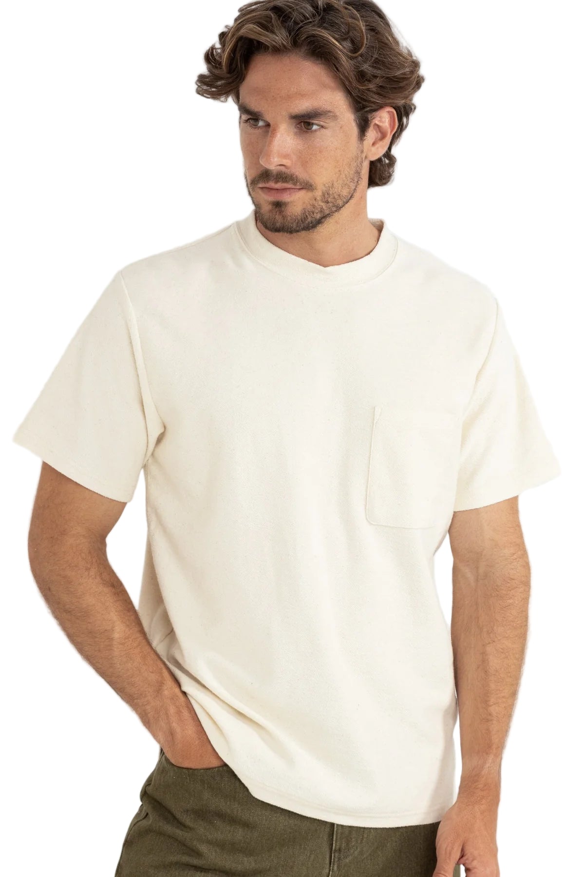 Rhythm Mens Vintage Terry Short Sleeve T-Shirt