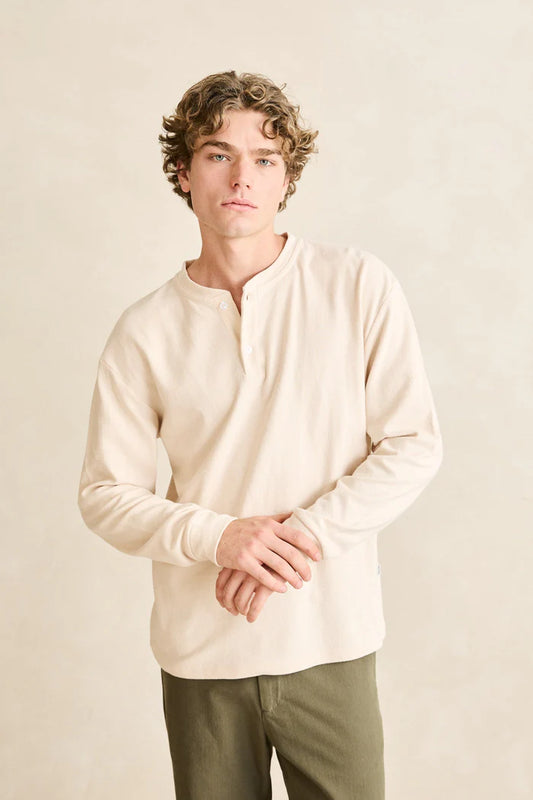 Rhythm Men's Vintage Jersey Long Sleeve Henley