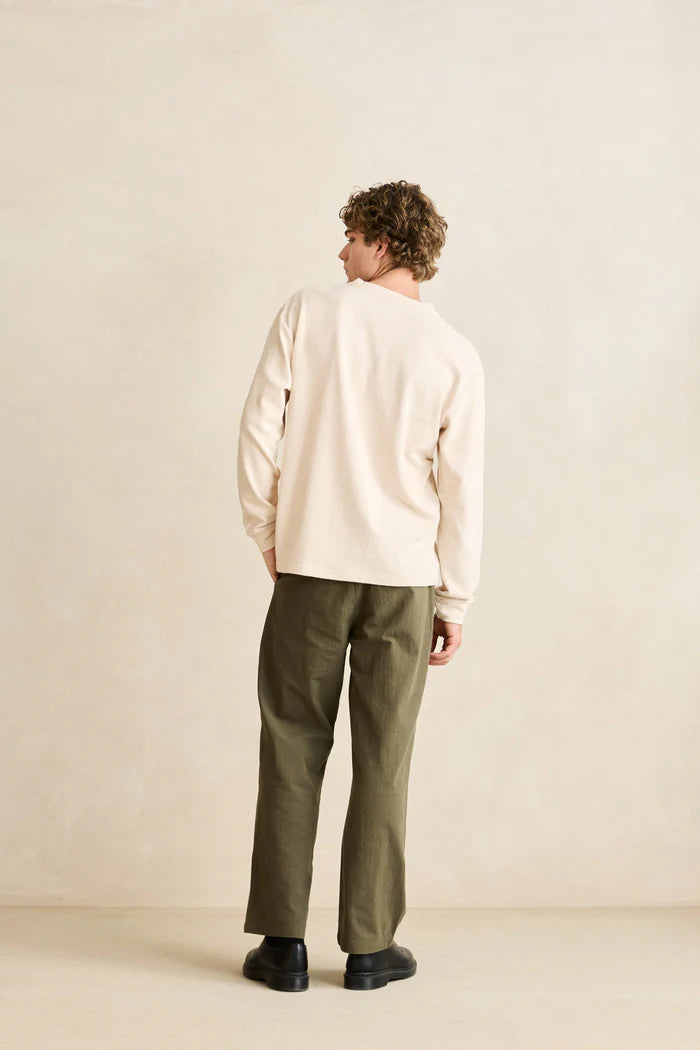 Rhythm Men's Vintage Jersey Long Sleeve Henley