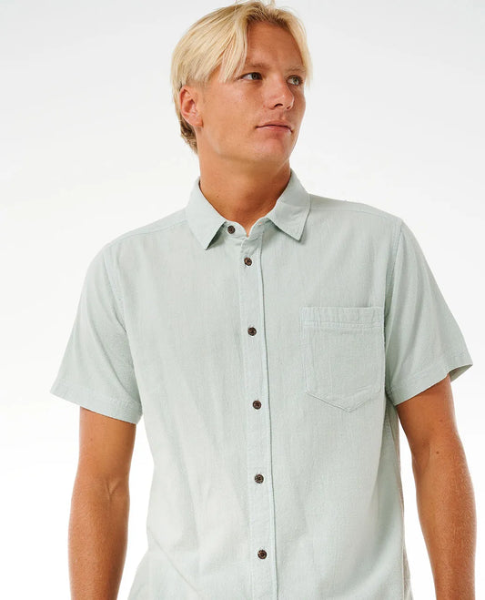 Rip Curl Mens Washed Short Sleeve Shirt