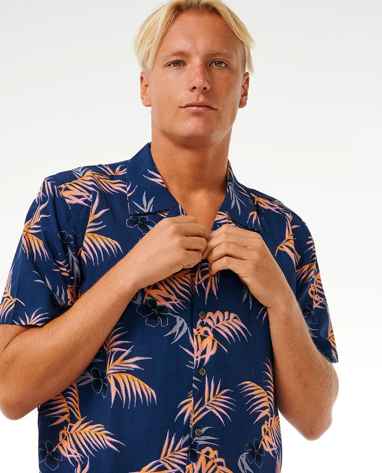 Chemise à manches courtes à imprimé floral Surf Revival pour homme de Rip Curl