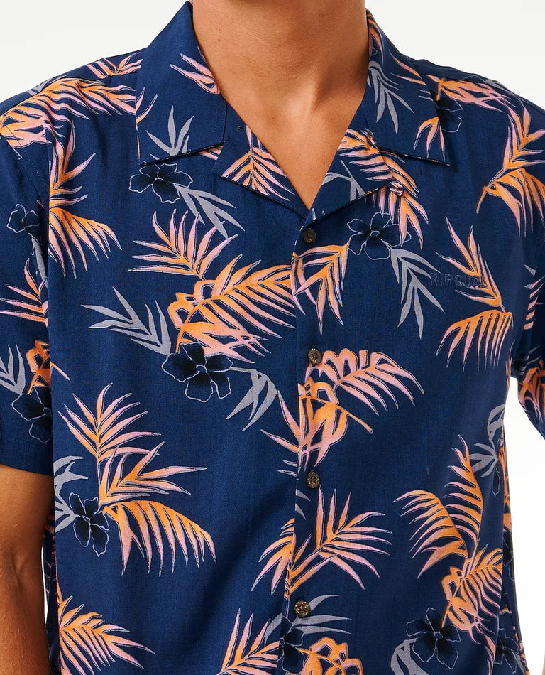 Chemise à manches courtes à imprimé floral Surf Revival pour homme de Rip Curl