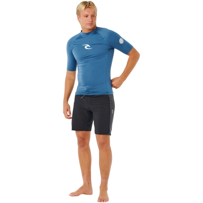Rip Curl Men's Waxed UPF Perforated Short Sleeve Rashguard