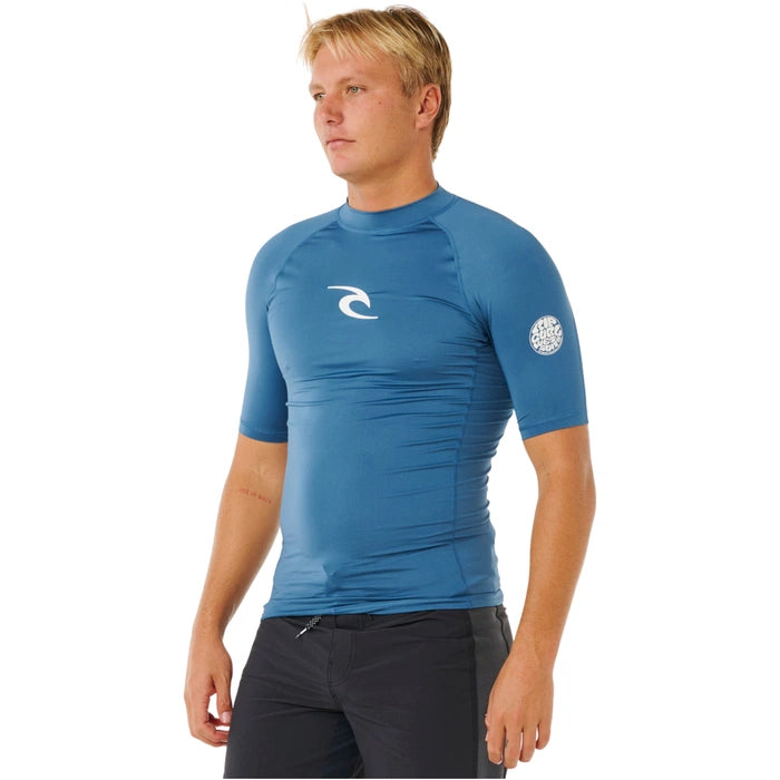 Rip Curl Men's Waxed UPF Perforated Short Sleeve Rashguard
