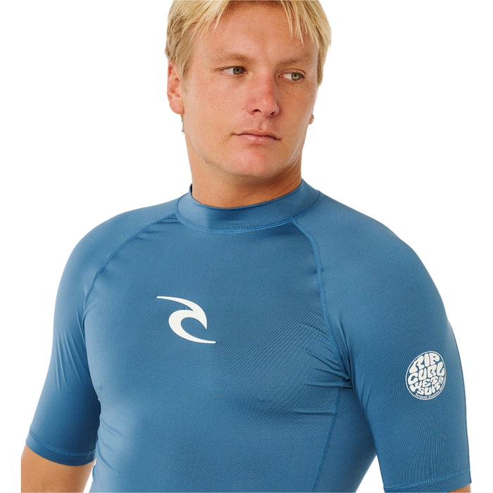 Rip Curl Men's Waxed UPF Perforated Short Sleeve Rashguard