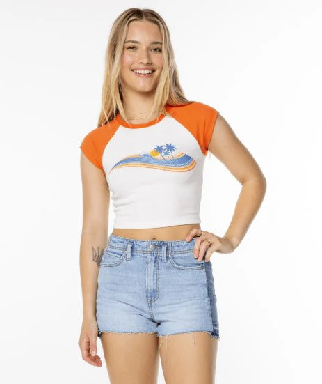 Roxy Womens Wave Stripe T-Shirt