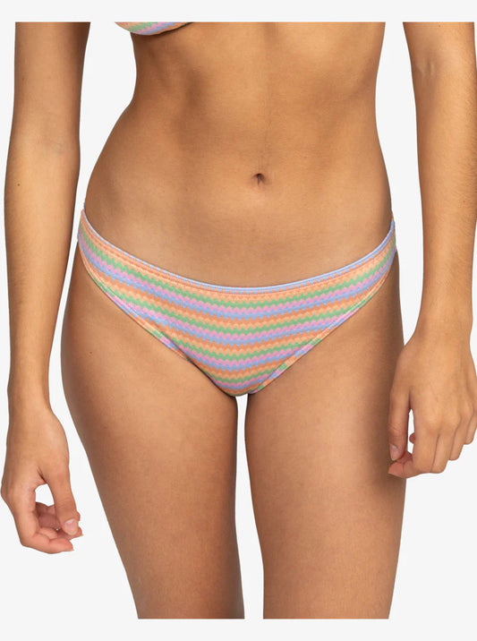 Bas de bikini à couverture modérée Wavy Stripe pour femmes de Roxy