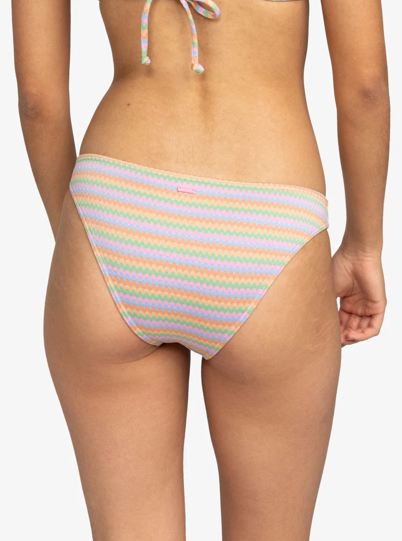 Roxy Womens Wavy Stripe Moderate Coverage Bottom