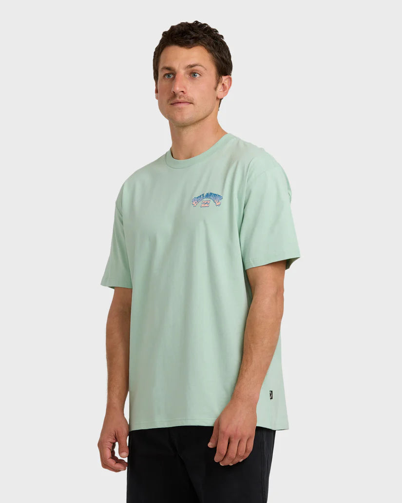 Billabong Mens Wax Arch Regular Short Sleeve T-Shirt